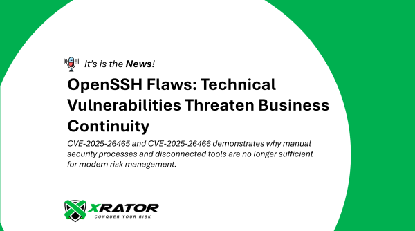 CVE-2025-26465 and CVE-2025-26466 demonstrates why manual security processes and disconnected tools are no longer sufficient for modern risk management.